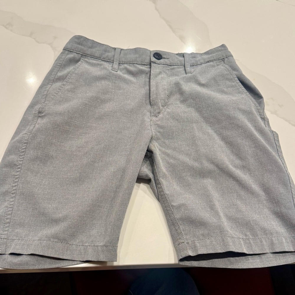 Boys RVCA Light Gray Flat-Front Casual Shorts
